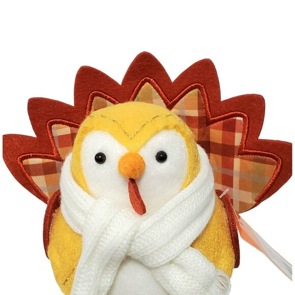 New Featherly Friends Turkey Bird COCO Thanksgiving Autumn Fall Decor 2023 Scarf - Picture 8 of 16
